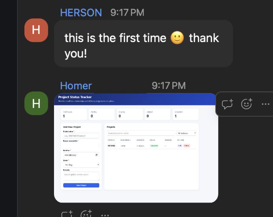 Student proof — real system built with Claude Code