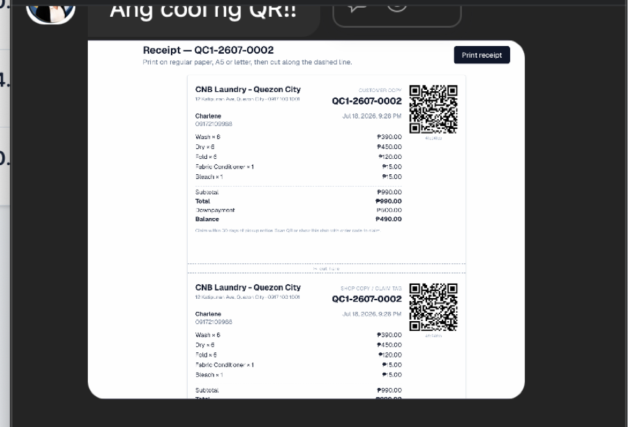 Student proof — real system built with Claude Code