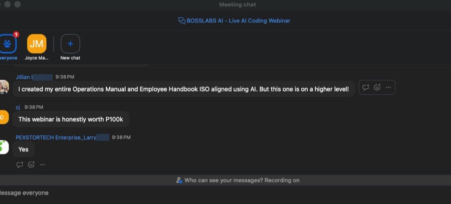 BOSSLABS AI community result 10